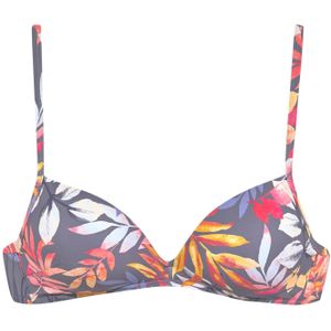 Look - Gedessineerd - Bikinitop - Grijs - Gewatteerd - Met Sluiting Achter