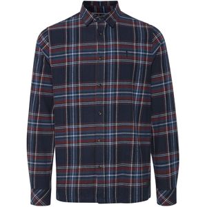 !Solid Overhemd 'Danar'  beige / blauw / wijnrood