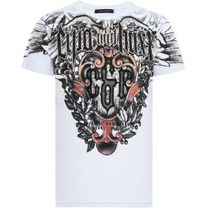 CIPO & BAXX Shirt  rood / zwart / wit