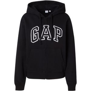 GAP Sweatvest 'HERITAGE'  zwart / wit