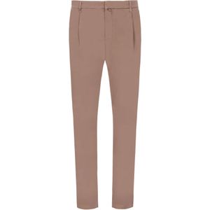 Distretto12 Bandplooibroek 'Giron'  mokka