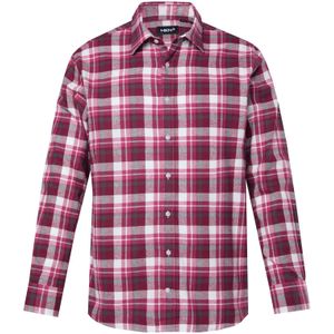 Men Plus Overhemd  pink / wijnrood / wit