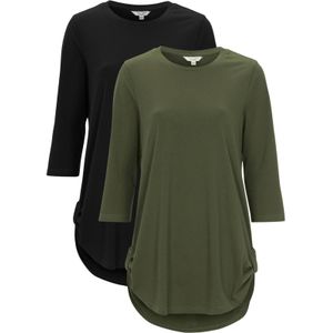 Cellbes of Sweden Tuniek  olijfgroen / zwart