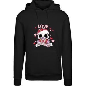 F4NT4STIC Trui 'Anti Valentinstag LOVE is in the air'  rosa / rood / zwart / wit