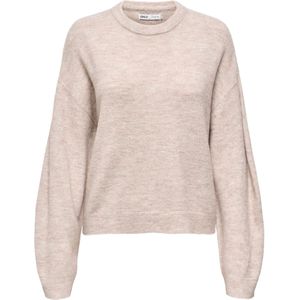 ONLY - Trui - Stone Grey - Knitwear - Lange Mouw