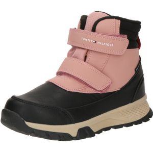 Tommy Hilfiger - Snowboots - Zwart/roze - Babylaarsjes met Warme Voering