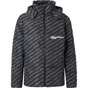 KARL LAGERFELD JEANS Winterjas  grijs / zwart / wit