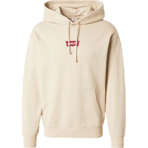 LEVI'S ® Sweatshirt 'Relaxed Graphic Hoodie'  rood / zwart / wolwit