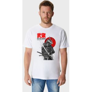 Oldskull Shirt 'Asian Swordsman'  rood / zwart / wit