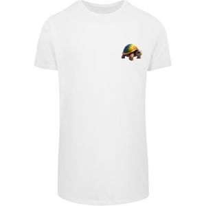 F4NT4STIC Shirt 'Rainbow Turtle'  gemengde kleuren / wit