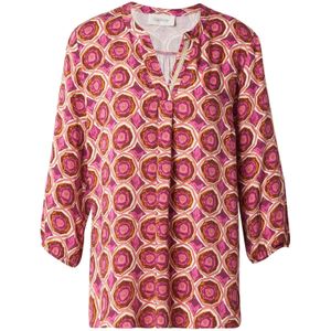 Cartoon Blouse  oranje / pink / rosa / wit