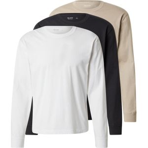 HOLLISTER Shirt  beige / zwart / wit