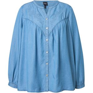 Ulla Popken Blouse  blauw denim