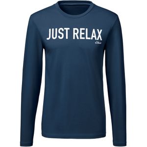 s.Oliver Shirt  navy / wit