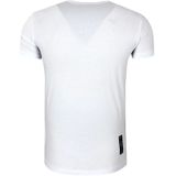 Olie-gewassen - T-shirt - Knoopsluiting