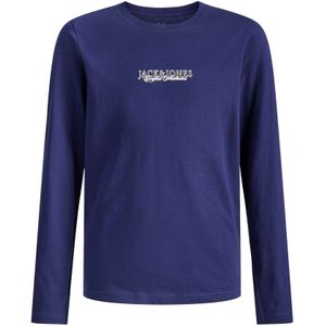Jack & Jones Junior Shirt  donkerblauw / zwart / wit