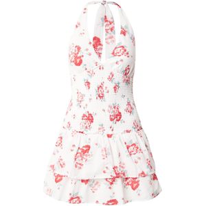 HOLLISTER Cocktailjurk  pastelgroen / watermeloen rood / lichtrood / wit