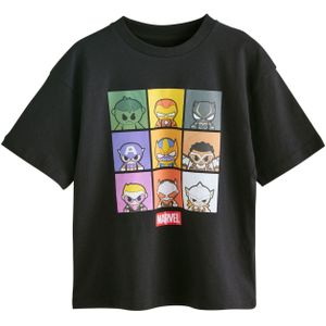 Next Shirt 'Marvel Avengers'  geel / groen / zwart / wit