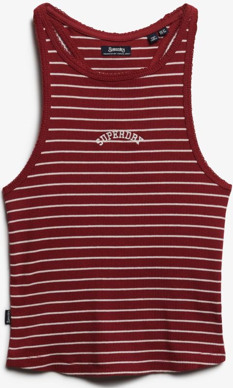 Superdry - Essential - Tanktop - Gestreept - Slim Fit - Racerback