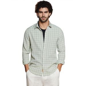 Campus Sutra Overhemd 'Charli'  grijs / wit