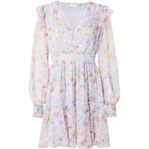 VILA Jurk 'VIRoman'  lichtblauw / geel / groen / pink