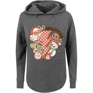 F4NT4STIC Sweatshirt 'Groovy Christmas'  donkergrijs / gemengde kleuren