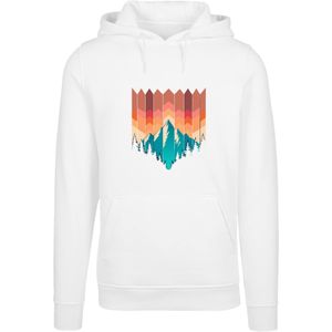 F4NT4STIC Trui 'Berg Sonnenuntergang'  beige / enziaan / mokka / wit