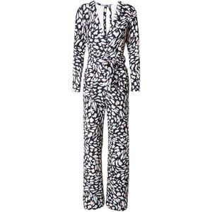 SISTERS POINT Jumpsuit 'Greb'  taupe / nachtblauw / jade groen / wit