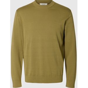 SELECTED Trui  olijfgroen