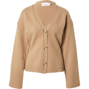 Noella Gebreid vest 'Lenyx'  mokka