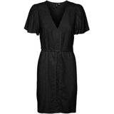 Vmlinn - Korte Jurk - V-Hals - Lange Mouwen - Regular Fit