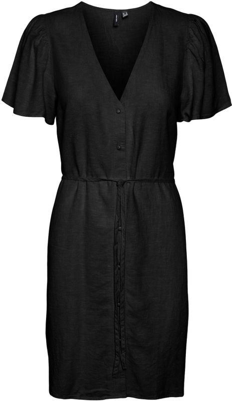 Vmlinn - Korte Jurk - V-Hals - Lange Mouwen - Regular Fit