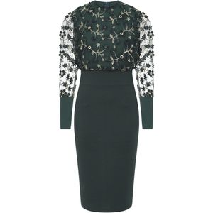 HotSquash Jurk 'Emma'  donkergroen