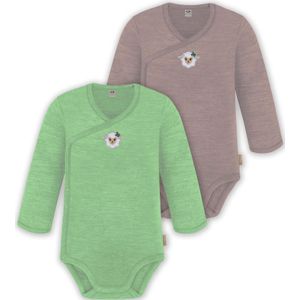 normani Rompertje/body  beige / groen / roodviolet / zwart / wit