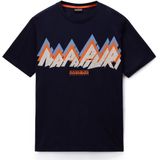 NAPAPIJRI - S-Fiemme - Shirt - Beige - Ronde Hals - Kwartmouw