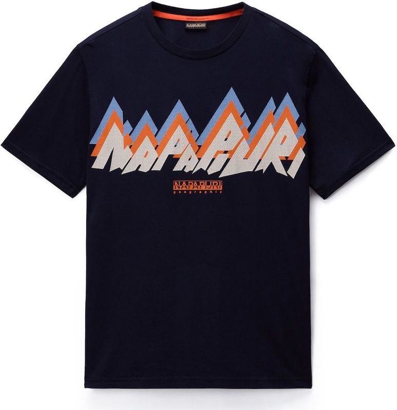 NAPAPIJRI - S-Fiemme - Shirt - Beige - Ronde Hals - Kwartmouw