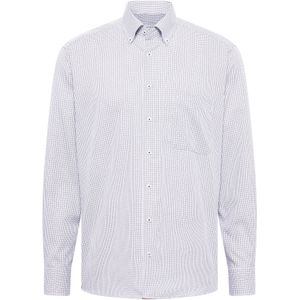 ETERNA Zakelijk overhemd  navy / bruin / wit