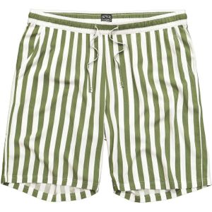 STHUGE Broek  olijfgroen / offwhite