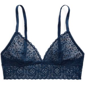 Polo Ralph Lauren BH ' Wireless Longline Bra '  blauw denim