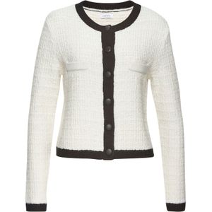 Vesten - Crème/Zwart - Met Lurexdraad - Lange Mouwen