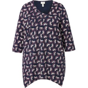 Ulla Popken Shirt  marine / rood / wit