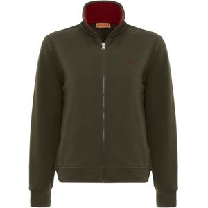 Cool Hill Sweatvest  olijfgroen / rood