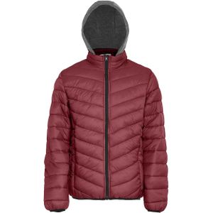 Flyweight Tussenjas  grijs gemêleerd / bordeaux