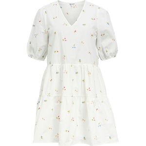 OBJECT Jurk 'OBJFlowie'  lichtblauw / lichtgroen / pitaja roze / wit