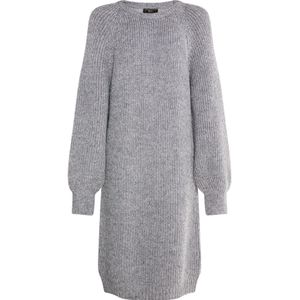faina Gebreide jurk  grijs