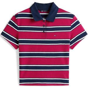 Tommy Jeans Shirt 'ESSENTIAL'  navy / rood / wit