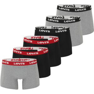 LEVI'S ® Boxershorts  lichtgrijs / rood / zwart / wit