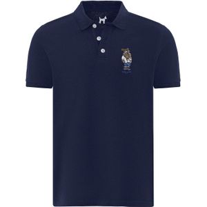 Williot Shirt  enziaan / donkerblauw / ombergrijs / wit