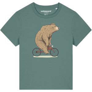 Watapparel Shirt ' Fahrradbär '  groen / gemengde kleuren