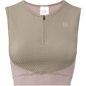 LASCANA ACTIVE Sporttop  kaki / rosa